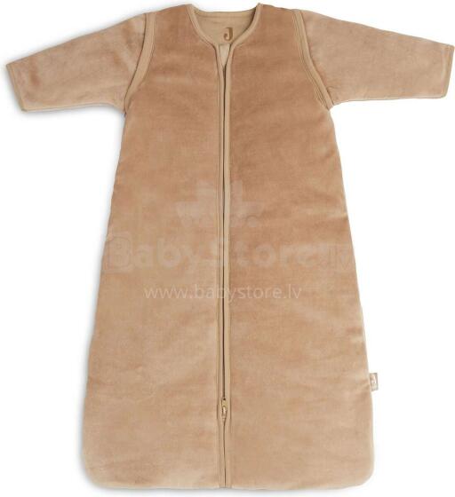 Jollein With Removable Sleeves Art.016-548-66096 Velvet Biscuit - спальный мешок с рукавами 70см