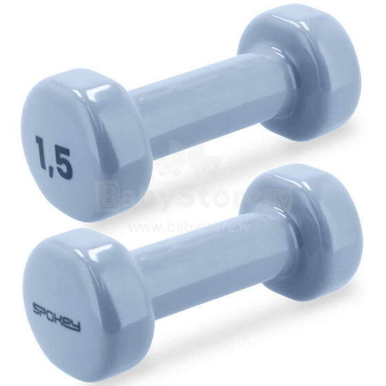 Spokey SHAPE Art.941964 A set of vinyl dumbbells/sport/gym 2x 1,5 kg