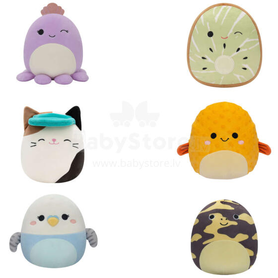 SQUISHMALLOWS W15 Plīša rotaļlieta, 19 cm