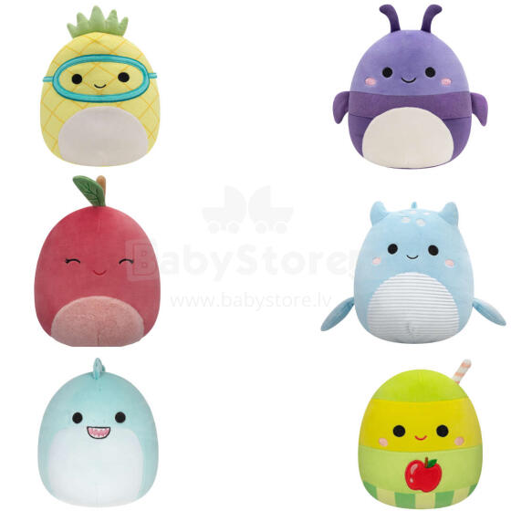 SQUISHMALLOWS W15 Plīša rotaļlieta, 19 cm