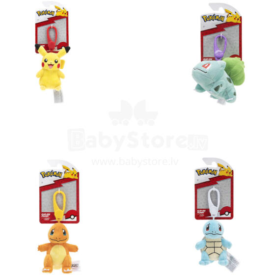 POKEMON Clip-on plush W8, 8 cm