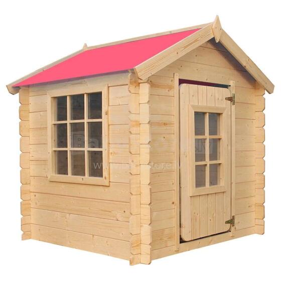 Timbela Wooden Playhouse  Art.M570R-1 koka rotaļu mājiņa/laukums