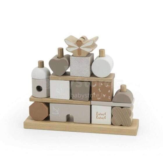 Label Label Buildings Blocks Art.LLWT-34376 Koka klucīši
