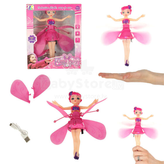 Ikonka Art.KX4653 USB hand controlled flying fairy doll
