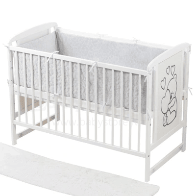 ANKRAS Art.153492 Grey Бортик-охранка для детской кроватки 360 cm