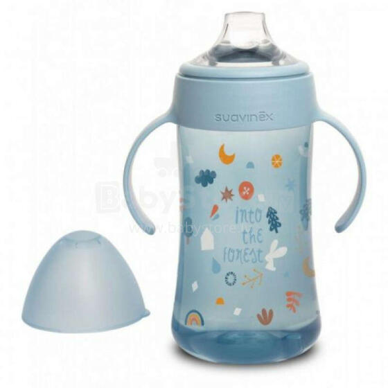 Suavinex Spout Forest  Art.253531 Mācību krūze ar silikona uzgali,270ml