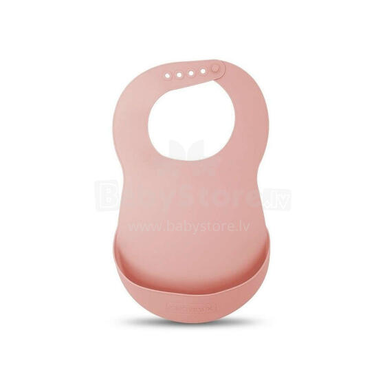 Suavinex Silicone Bib Art.253529 Pink  Силиконовый, мягкий нагрудник с кармашком, 6+м.1 шт.