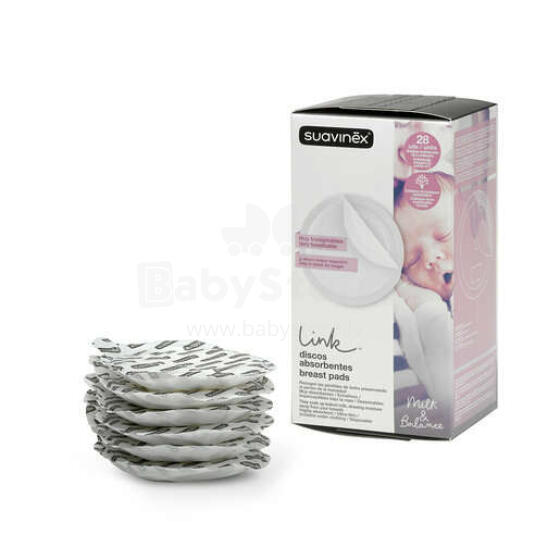 Suavinex Breast Pads Art.257278 Вкладыши для бюстгальтеров,28 шт