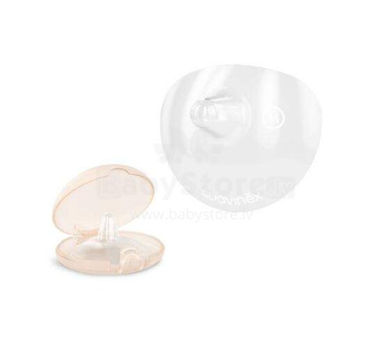 Suavinex Nipple Art.263282 Силиконовые накладки на грудь (2 шт.) S размер