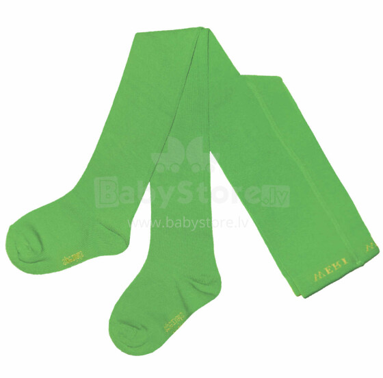 Weri Spezials Monochrome Children's Tights Monochrome Grass Green ART.SW-0495 High quality children's cotton tights available in various stylish colors