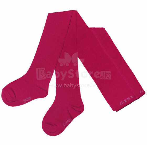 Weri Spezials Monochrome Children's Tights Monochrome Dark Pink ART.SW-0433 High quality children's cotton tights available in various stylish colors