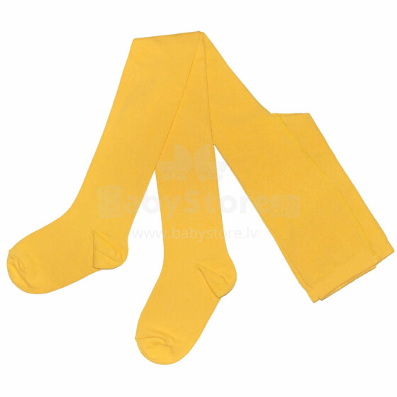 Weri Spezials Monochrome Children's Tights Monochrome Sunny Yellow ART.SW-0068 High quality children's cotton tights available in various stylish colors