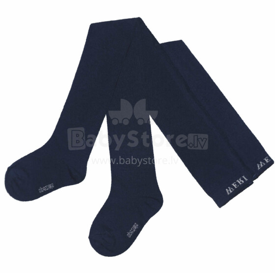 Weri Spezials Monochrome Children's Tights Monochrome Navy ART.SW-0538 High quality children's cotton tights available in various stylish colors