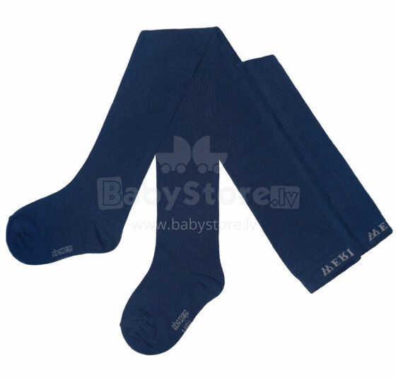 Weri Spezials Monochrome Children's Tights Monochrome Ink Blue ART.SW-0685 High quality children's cotton tights available in various stylish colors