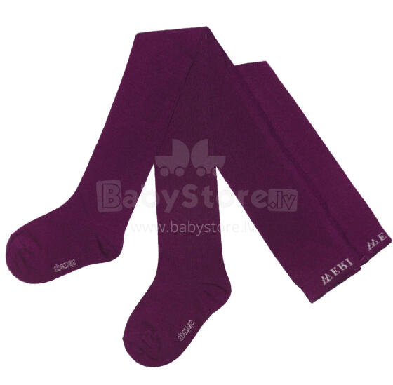 Weri Spezials Monochrome Children's Tights Monochrome Grape ART.WERI-7752 High quality children's cotton tights available in various stylish colors