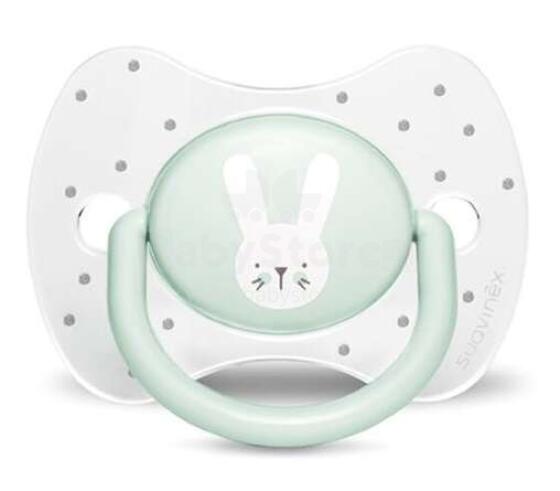 Suavinex Soother Rabbit Art.253607 Anatomiskas formas silikona knupītis 18+ mēn.