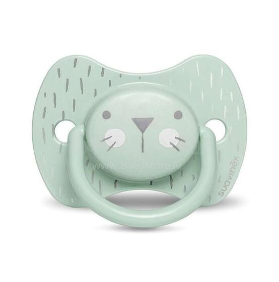 Suavinex Soother Whickers Art.253604 Anatomiskas formas silikona knupītis 18+ mēn.