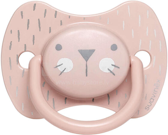 Suavinex Soother Whickers Art.253606 Анатомическая силиконовая пустышка 18+ мес.