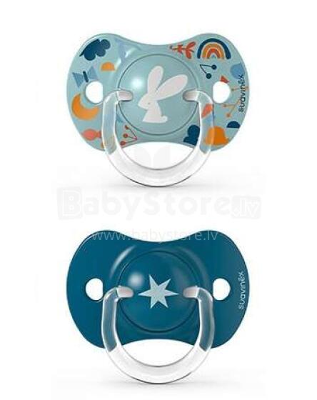 Suavinex Soother Art.253569 Forest Анатомическая силиконовая пустышка 18+