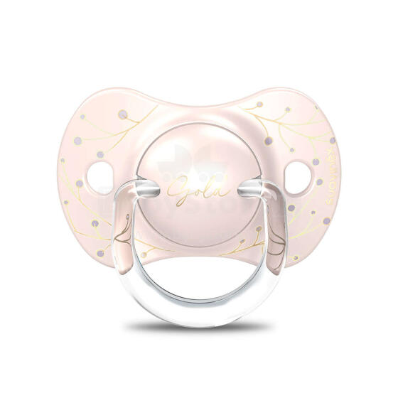 Suavinex Soother Art.263269 Gold  Анатомическая силиконовая пустышка 0-6 мес.