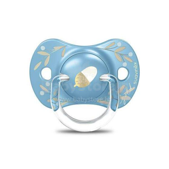Suavinex Soother Art.263273 Gold Blue Anatomiskas formas silikona knupītis 18+ mēn