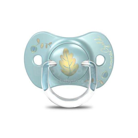 Suavinex Soother Art.263270 Gold Blue  Анатомическая силиконовая пустышка 6-18 мес.