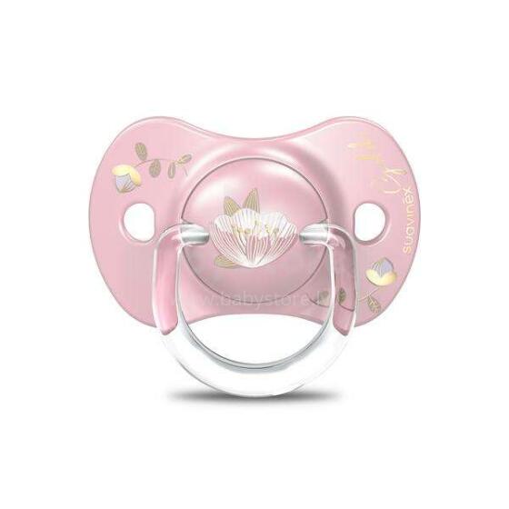 Suavinex Soother Art.263272 Gold Pink Анатомическая силиконовая пустышка 6-18 мес.