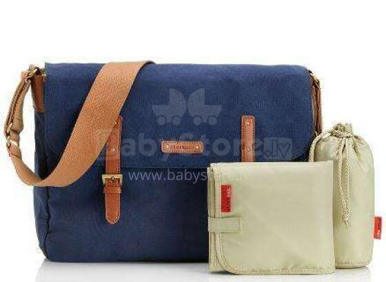 Storksak Ashley Art.174691 Navy Сумка для мамочек