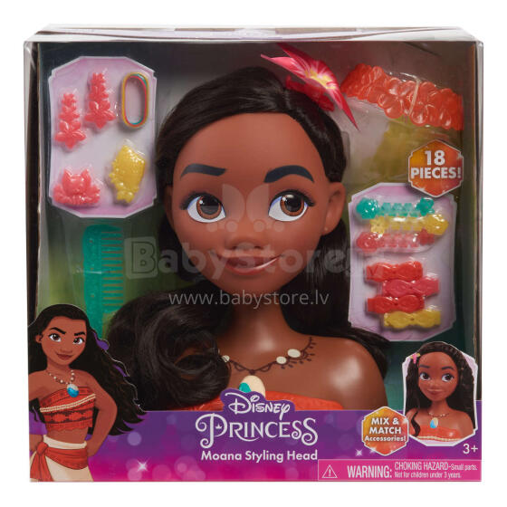 DISNEY PRINCESS Moana (Vaiana) frizūru veidošanas galva