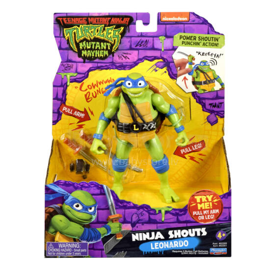TMNT Ninja Shouts Leonardo Art.83351 Figūra