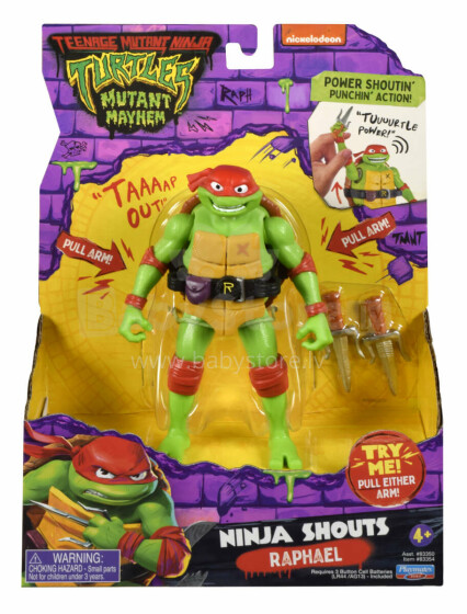 TMNT Ninja Shouts Raphael Art.83354 Figurine