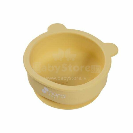 Nordbaby Silicone Mini Bowl Art.265775 Yellow Silikona trauks