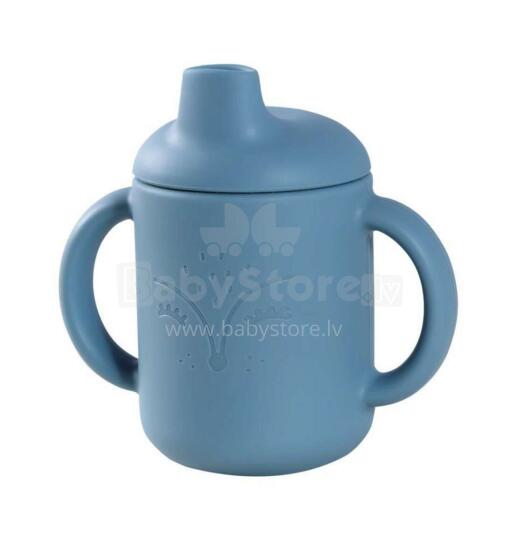 Nordbaby Silicone Cup Art.265784 Blue Silikona mācību krūze ar rokturiem, 170ml