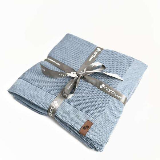 NordBaby Bamboo Blanket Art.236755 Bluebell Dabīgas plediņš bērniem no bambusa, 80x100cm