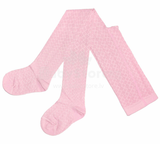 Weri Spezials Children's Tights Fillet Zig-Zag Light Pink ART.WERI-2013 High quality children's cotton tights for gilrs