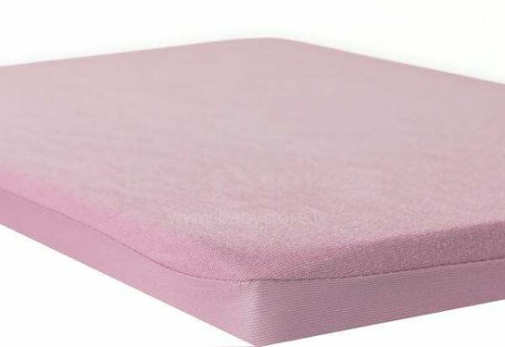 Nordbaby Sheet Protector Art.34831 Pink Ūdensnecaurlaidīgs kokvilnas palags ar gumiju  60x120 cm