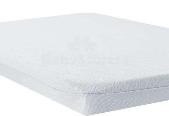 Nordbaby Sheet Protector Art.34837 White Водонепроницаемая хлопковая простынка с резинкой 140x70 см