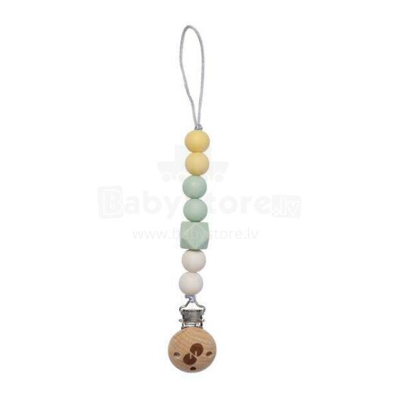 Nordbaby Silicone Pacifier Clip Art.265768 Māneklīša ķēde (Knupja turētājs) ar klipsi