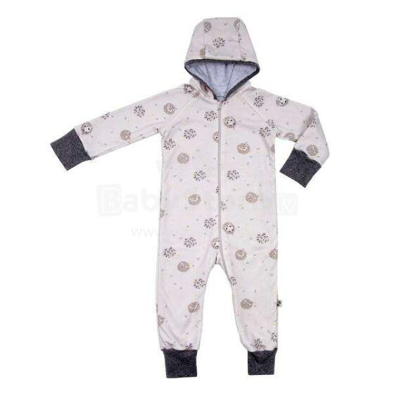 NordBaby Charlie Art.266423 Hengehog Blue  Детские хлопковый утеплённый комбинезон