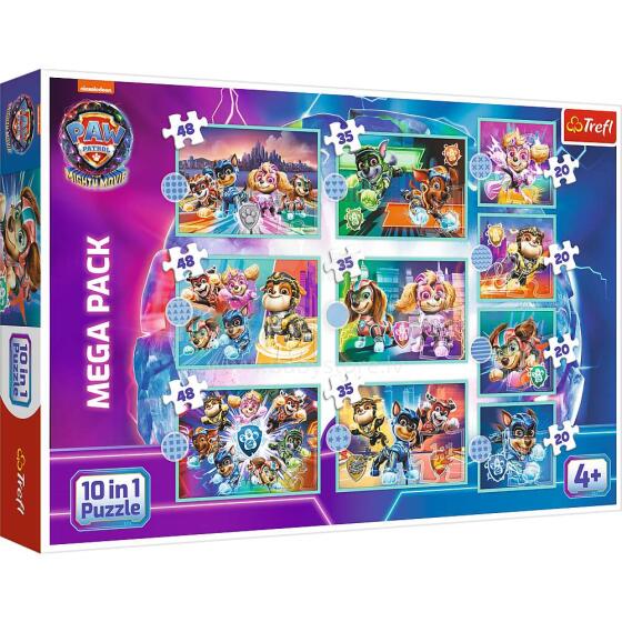 TREFL PAW PATROL Pužļu komplekts 10 in 1