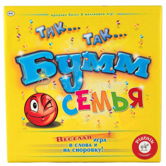 PIATNIK Žaidimas šeimai „Tik Tak Bumm“ (Rusų kalba)