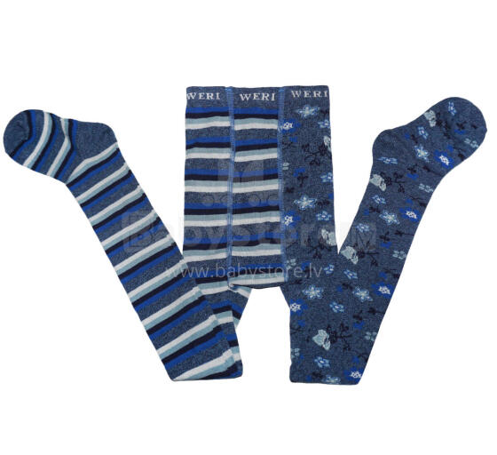 Weri Spezials Children's Tights Creative Jeans ART.WERI-3538 High quality children's cotton tights for gilrs