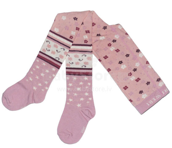 Weri Spezials Bērnu Zeķubikses Pattern Mix Dusty Rose and Powder ART.WERI-4285 Augstas kvalitātes bērnu kokvilnas Zeķubikses meitenēm