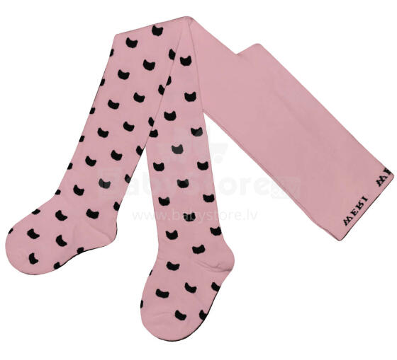 Weri Spezials Bērnu Zeķubikses Little Cats Dusky Pink ART.WERI-5224 Augstas kvalitātes bērnu kokvilnas Zeķubikses meitenēm