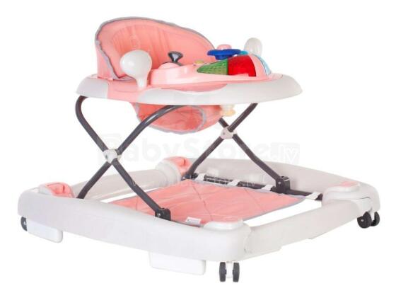 SunBaby Art.B01.022.1.2 Pink Grey Staigulis ar šūpošanas funkciju AUTO