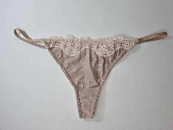 La Bebe™ Lingerie Cotton Art.154280 Beige Pirms/Pēc dzemdības regulējamas biksītes