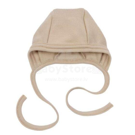 NordBaby Beanie Jule Art.263687 Beige Шапочка для новорождённых из мерино шерсти