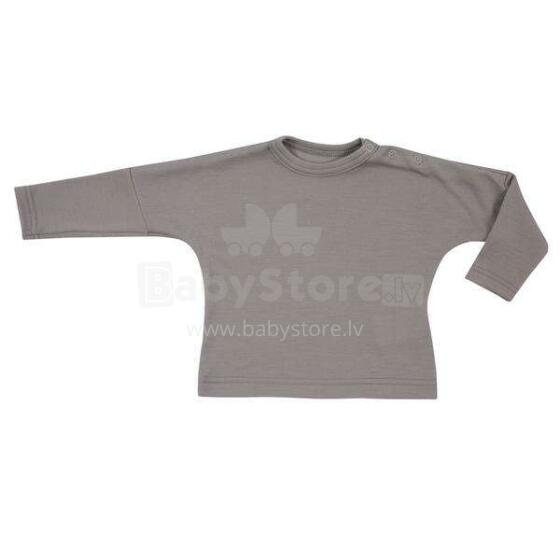 Nordbaby Merino Shirt Samuel Art.263666 Dark Grey Кофточка из мерино шерсти