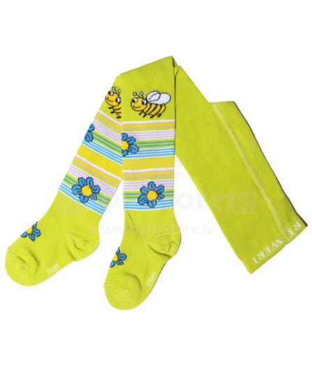 Weri Spezials Bērnu Zeķubikses Little Bee Lime Green ART.SW-1794 Augstas kvalitātes bērnu kokvilnas Zeķubikses meitenēm