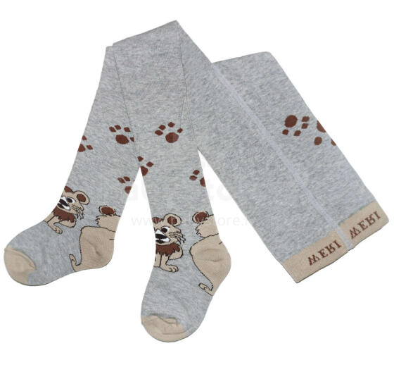 Weri Spezials Детские колготки Little Lion Heather Gray ART.WERI-0148 Высококачественные детские хлопковые колготки для мальчиков